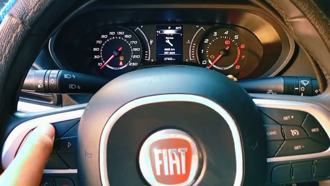 شرح شاشه العدادات و الشاشه الرئيسيه  فيات تيبو-Fiat Tipo
