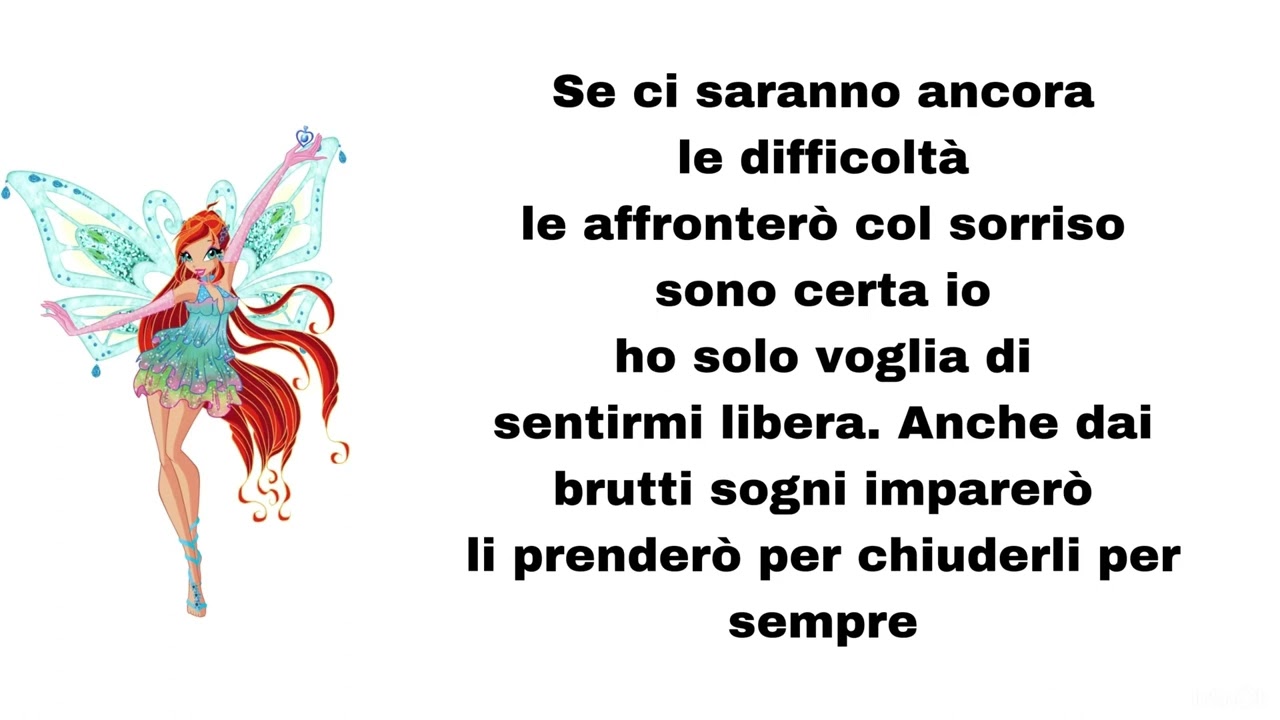 Winx Club - Quando avrò voglia di sorridere (lyrics)