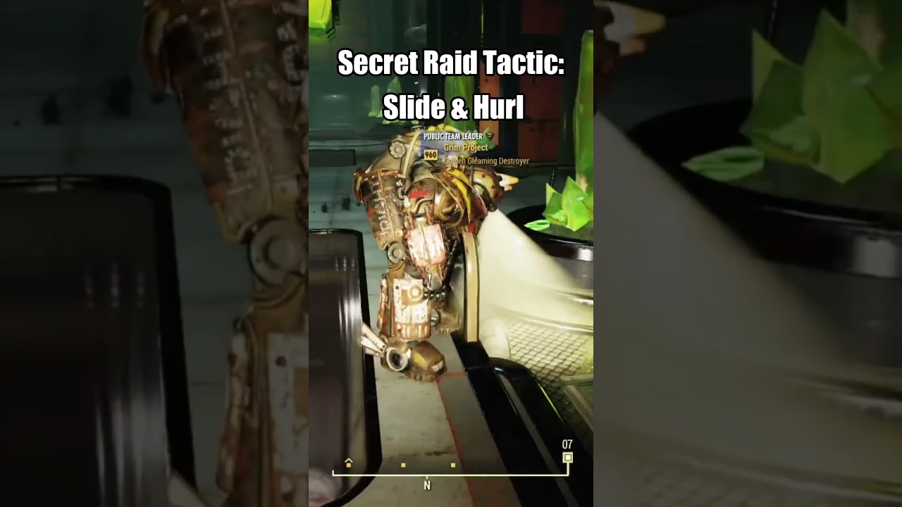 Fallout 76 Secret Raid Tactic: Slide & Hurl