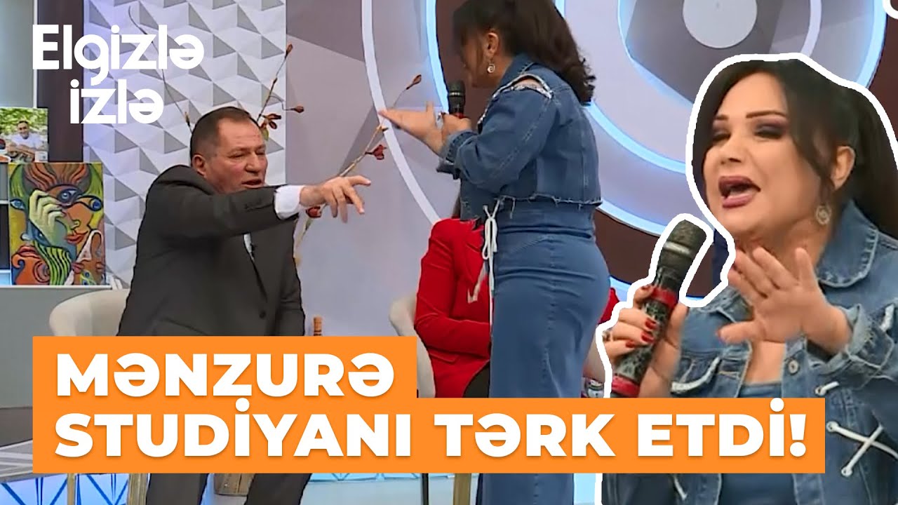 Elgizlə izlə | Mənzurə Musayeva canlı efirdə Anar Vəziroğlunun üstünə getdi