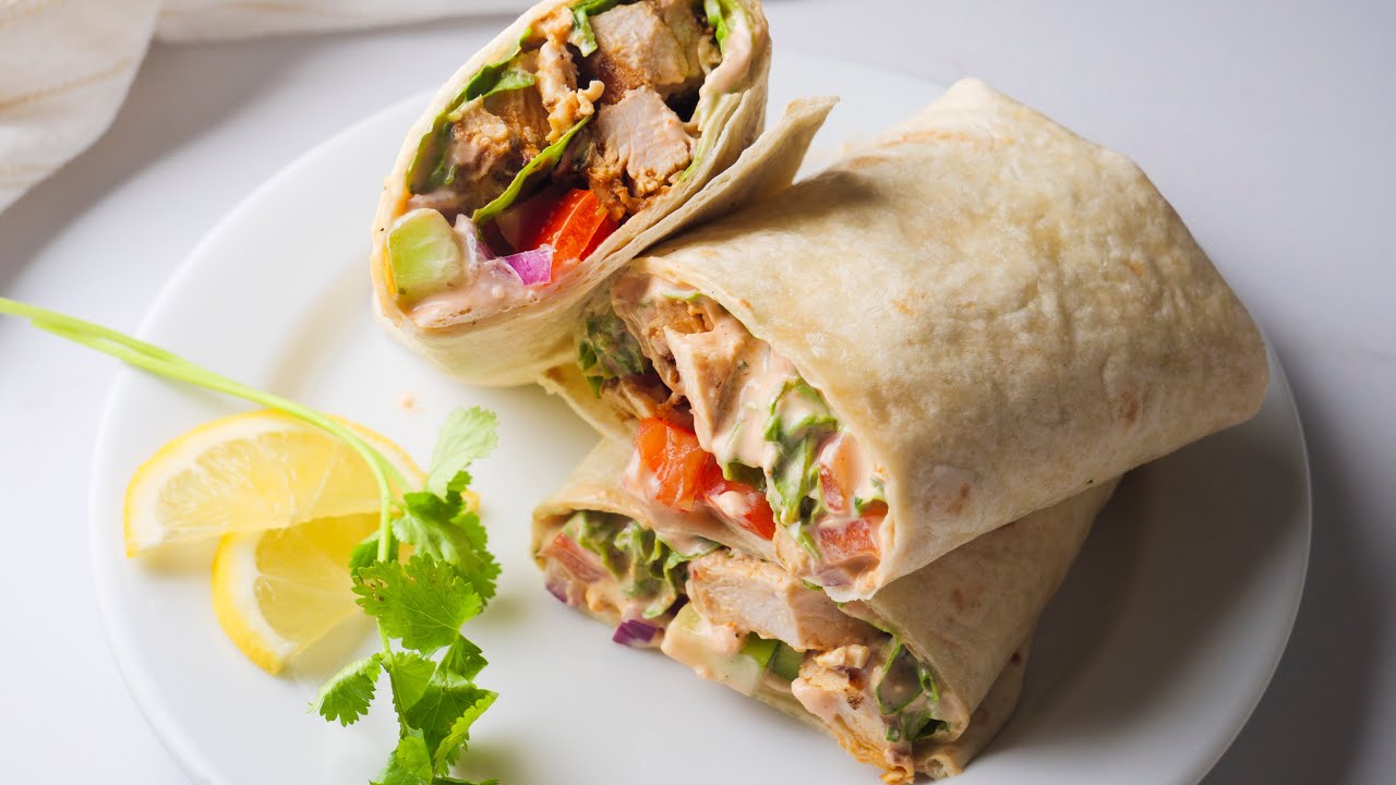 Spicy Grilled Chicken Wrap