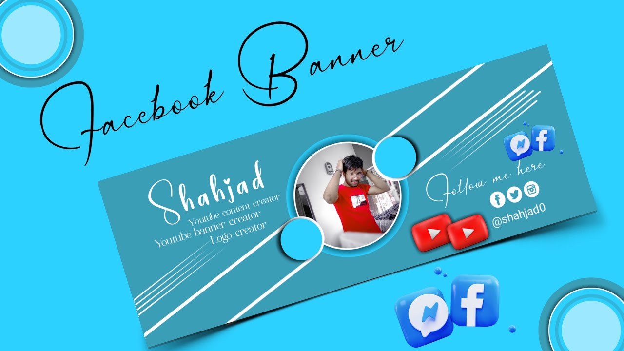 Как сделать баннер для Facebook | Как сделать обложку для Facebook | shahjad0