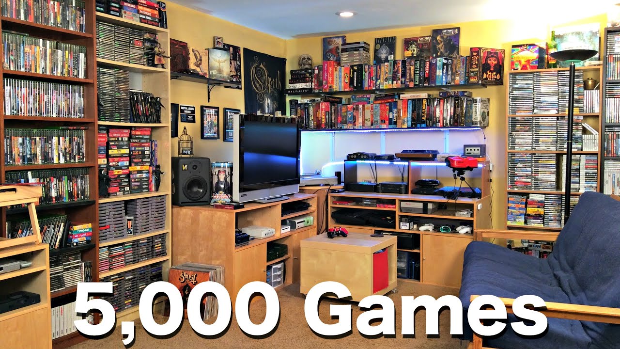 Metal Jesus GAME ROOM TOUR - 5000 Games!