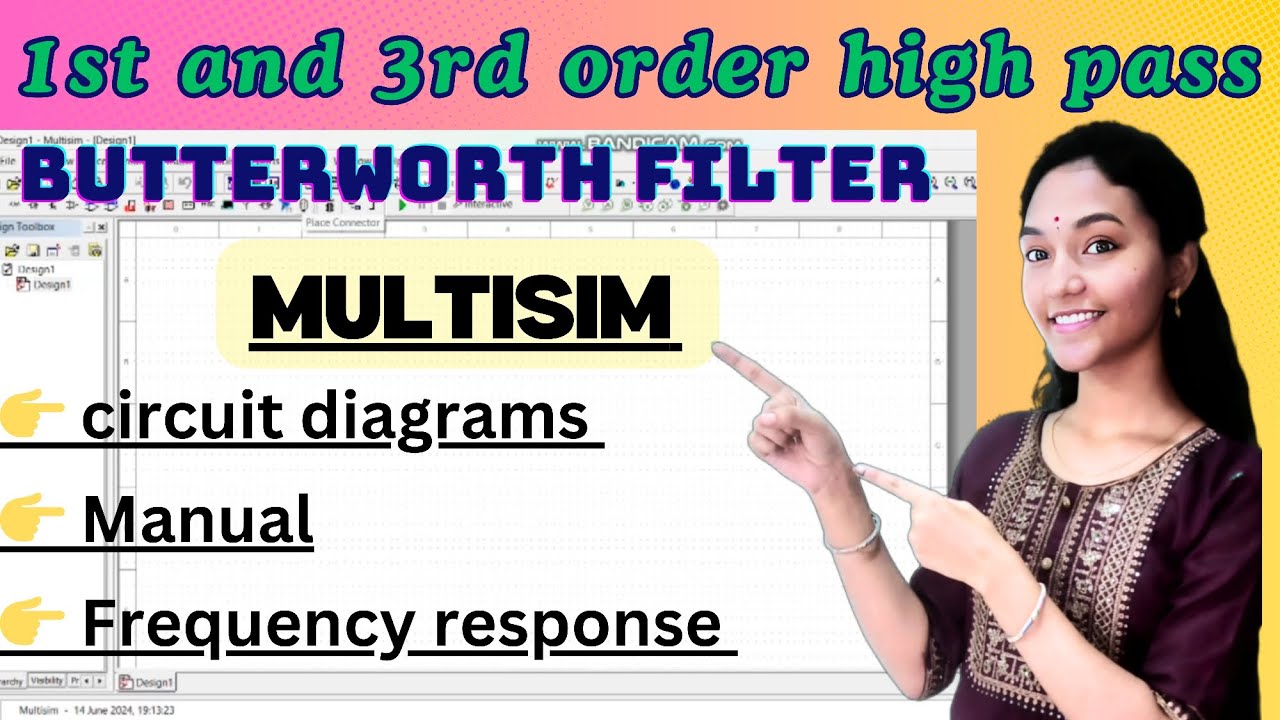 1st and 3rd order #highpass #butterworth #filter simulation using #multisim #ece #engineering