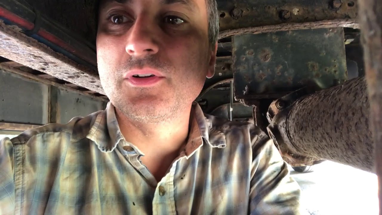 Treating rust on the frame of our bus