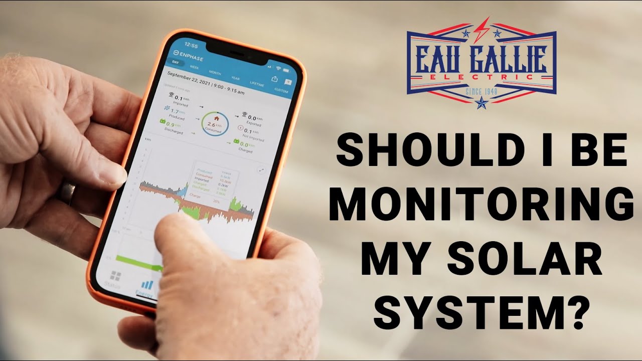 Should I be monitoring my solar system   Eau Gallie Electric