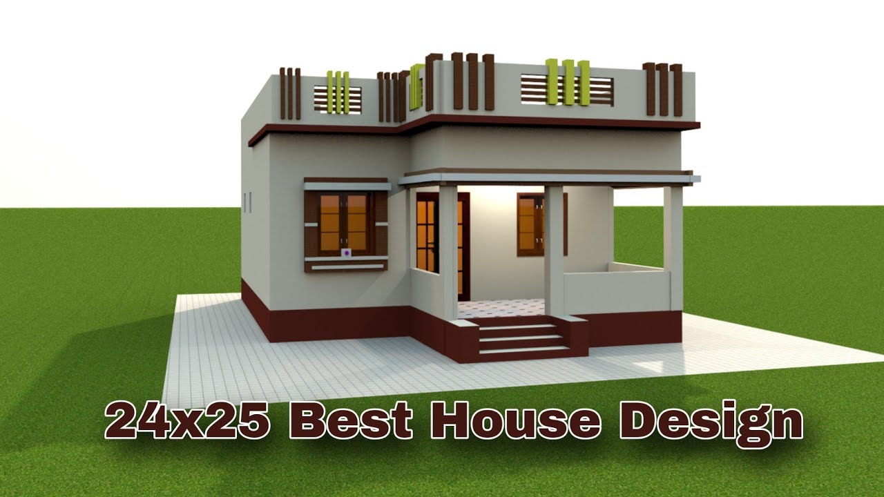 24x25 1bhk House Design|| Simple village house design|| 24x25 घर का नक्शा #smallhouseplans