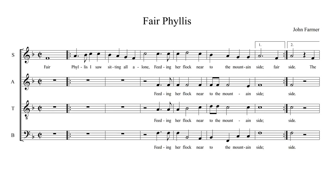 Fair Phyllis - Bas