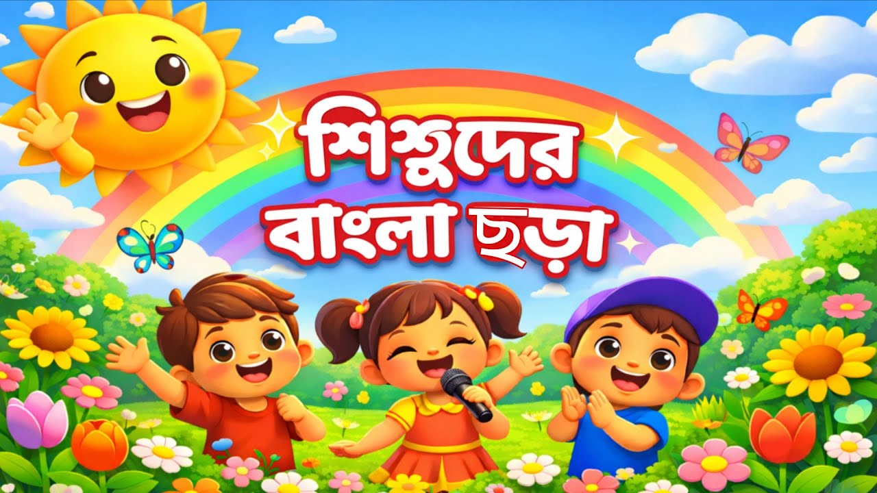 রঙিন ছোট্ট সকাল | বাংলা শিশুদের ছড়া | Cute English Nursery Rhyme for Kids | Happy Children’s Song