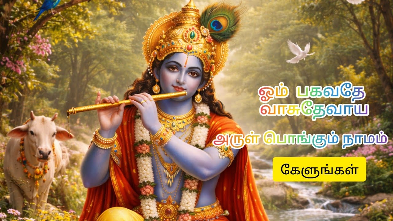 ஓம் நமோ பகவதே வாசுதேவாய | Powerful Krishna Mantra LIVE