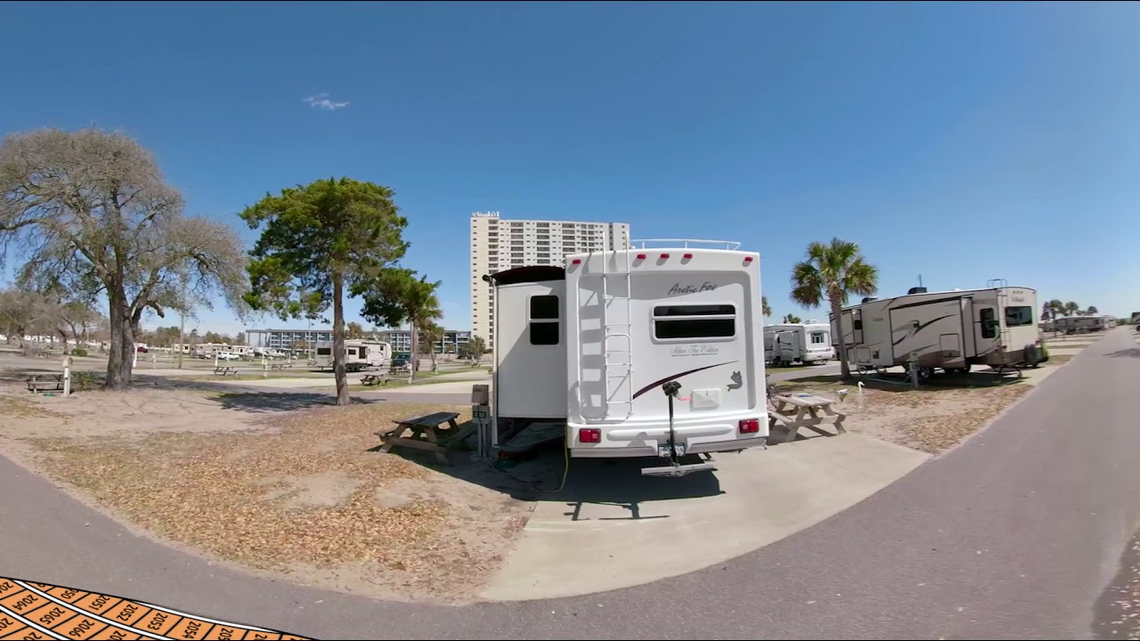 See Campsites 2120 - 2134 at Ocean Lakes Family Campground Myrtle Beach, SC in 4K 360 VR