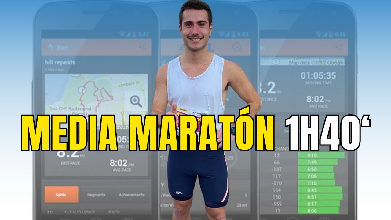 CÓMO CORRER MEDIA MARATÓN en 1H40'
