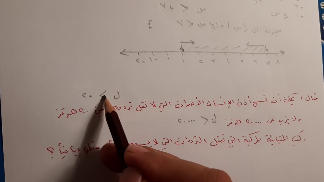 حل المتباينات المركبة رياضيات ثالث متوسط ف١ الجزء الأول