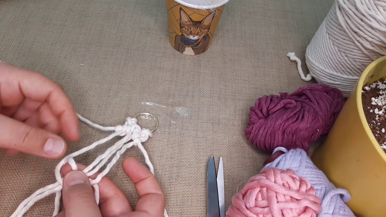 Yeni Başlayanlar İçin Makrome Anahtarlık Yapımı