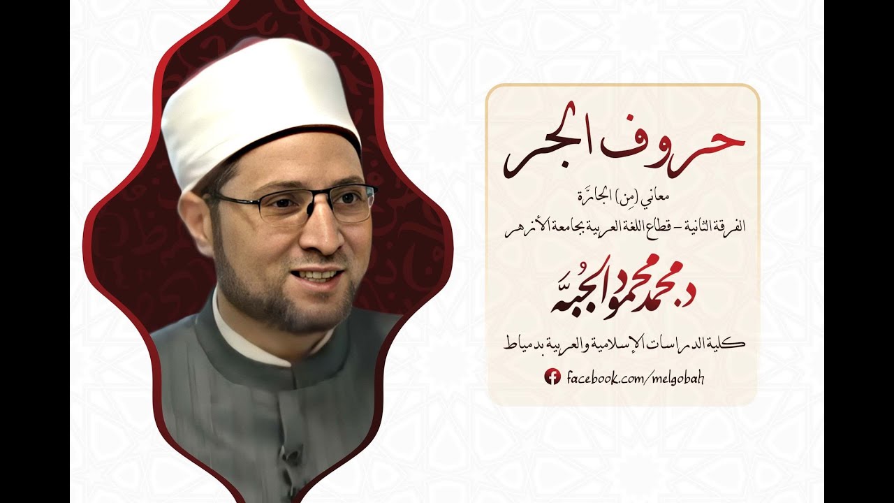 معاني حروف الجر || معاني (مِنْ) الجارَّة || د/ محمد محمود الجُبَّة