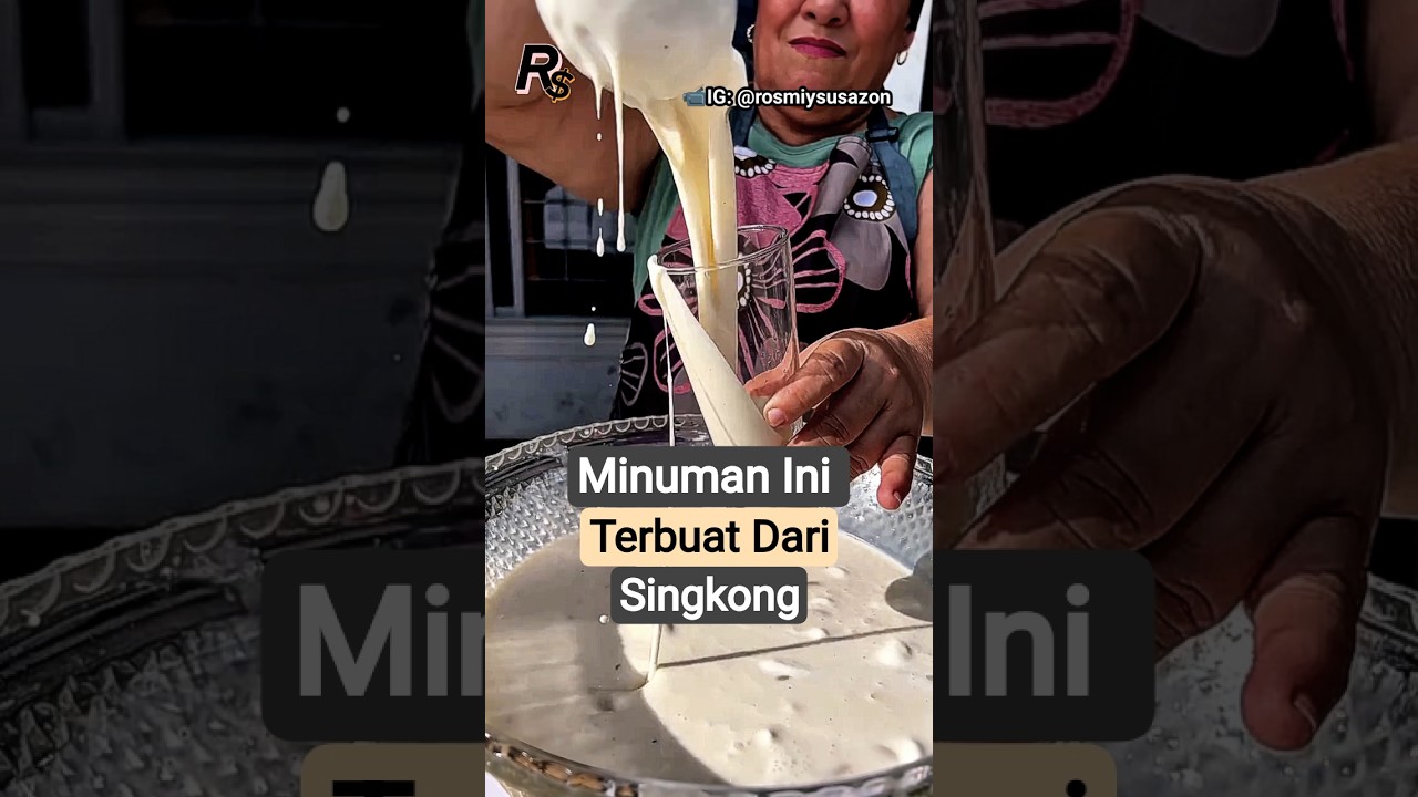 Singkong Ini Tidak Dimakan Tapi Diminum ❗#rebahansantuy #infomenarik #kuliner #singkong #foodshorts