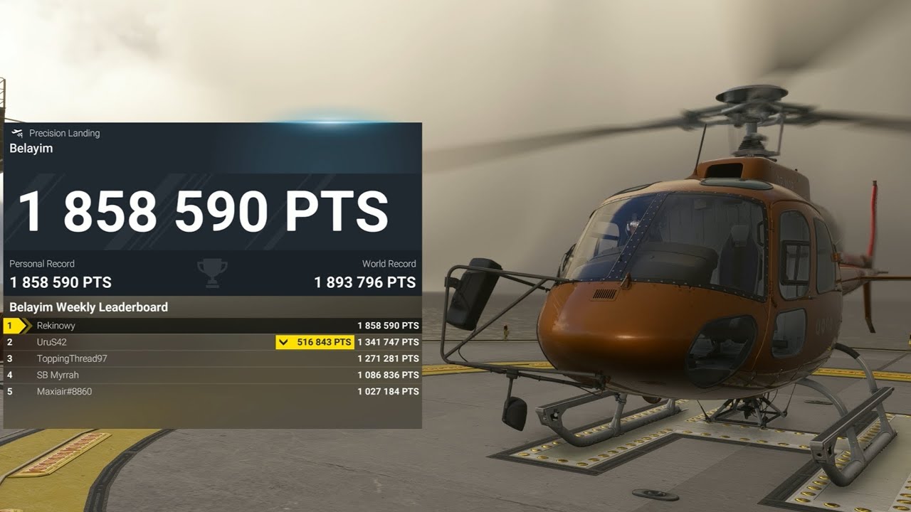 Belayim - Precision Landing Challenge | Personal Record | Airbus H125 | MSFS 2024