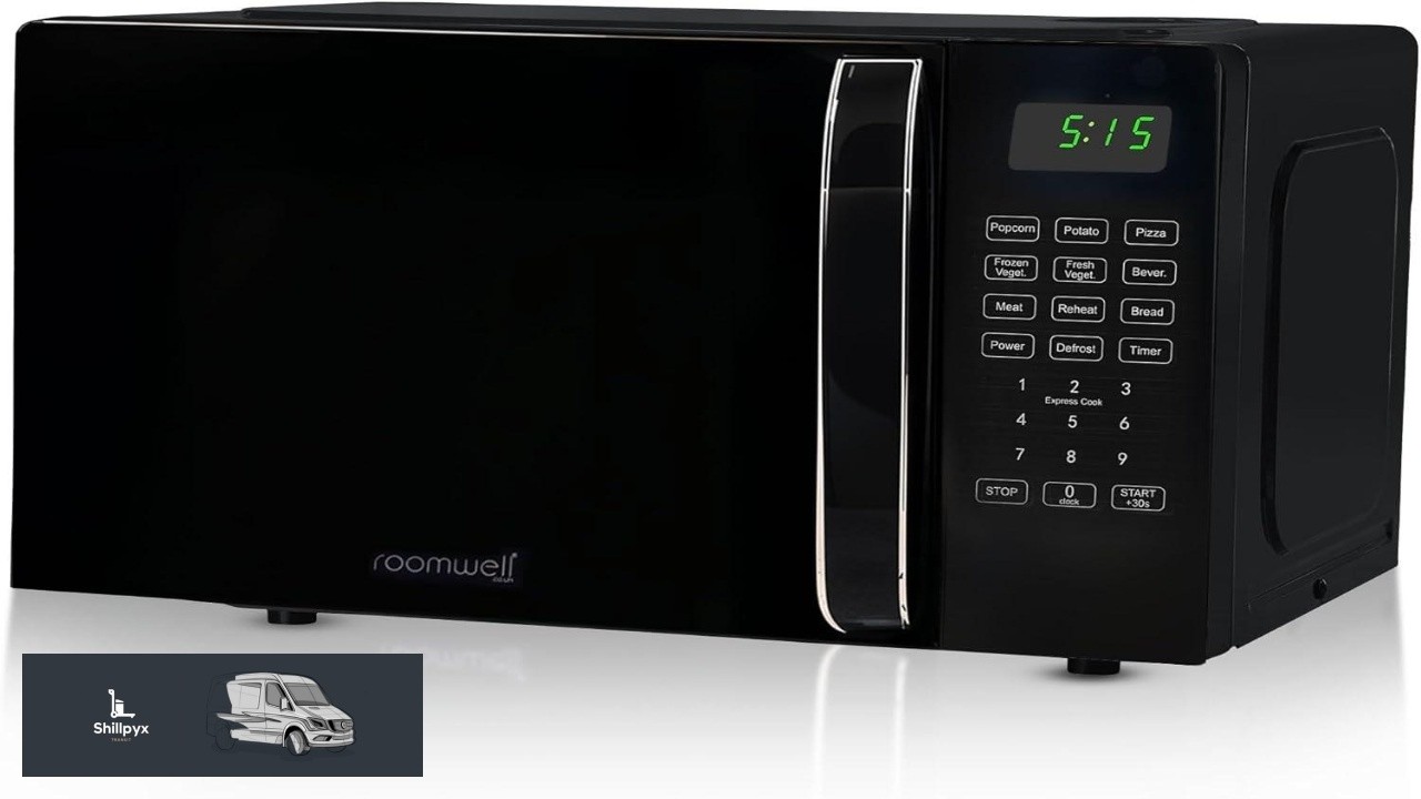 0.7 Cu Ft Microwave Countertop Small with Digital Display 700 watt Microwave