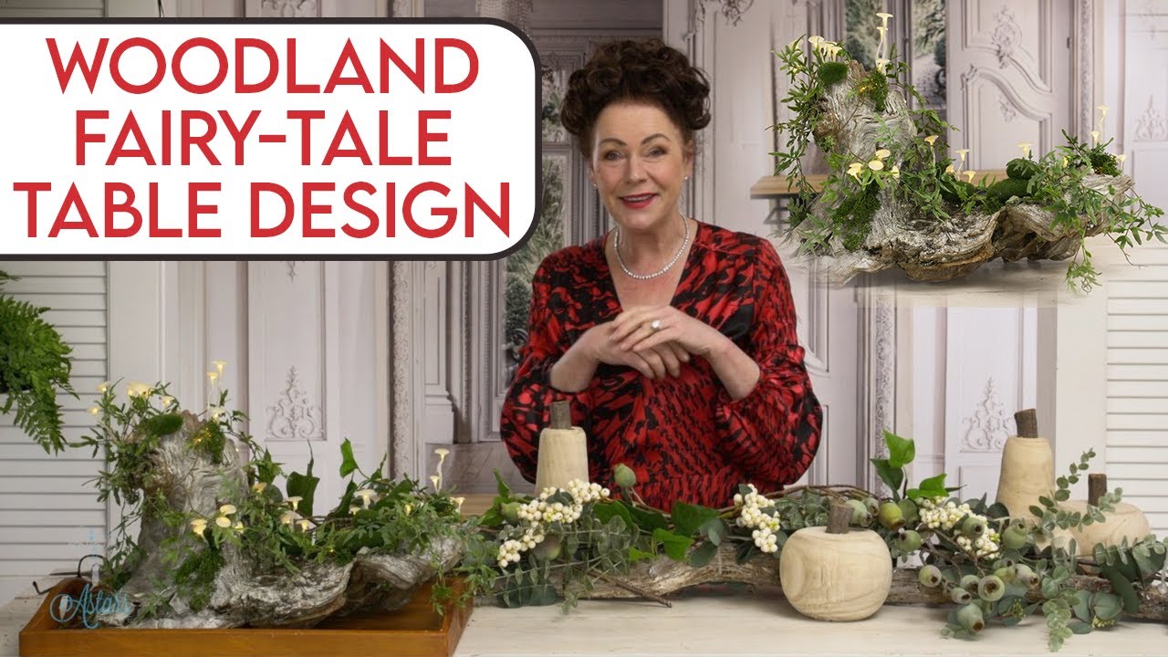 A Woodland Fairy-Tale Table Design - complete with LIGHT-UP toadstools!