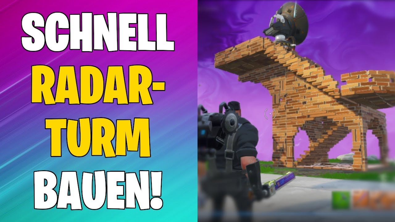 Schnell Radartürme bauen | Bau den Radarturm | Fortnite Rette die Welt