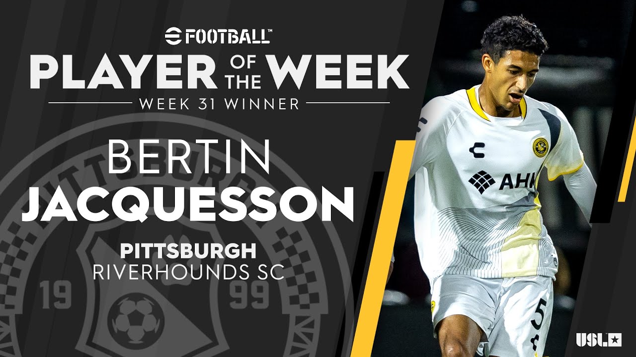 Bullseye! 🎯 | Pittburgh Riverhounds SC's Bertin Jacquesson is USL Championship Player of the Week