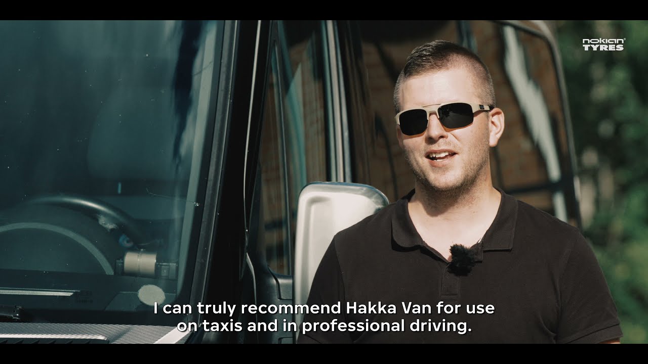 Taxi driver Joona Lehtinen and Nokian Hakka Van tires
