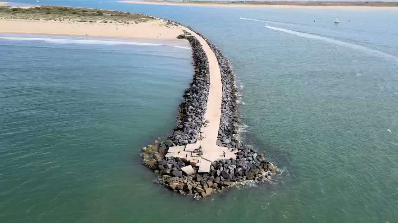Punta umbr&iacute;a a vista de dron