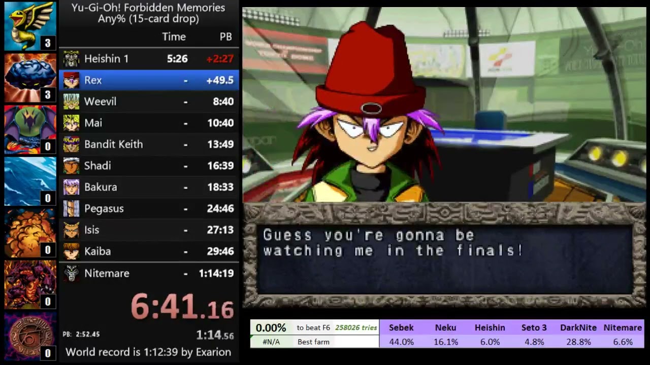 Yu-Gi-Oh! Forbidden Memories 15-card speedrun in 