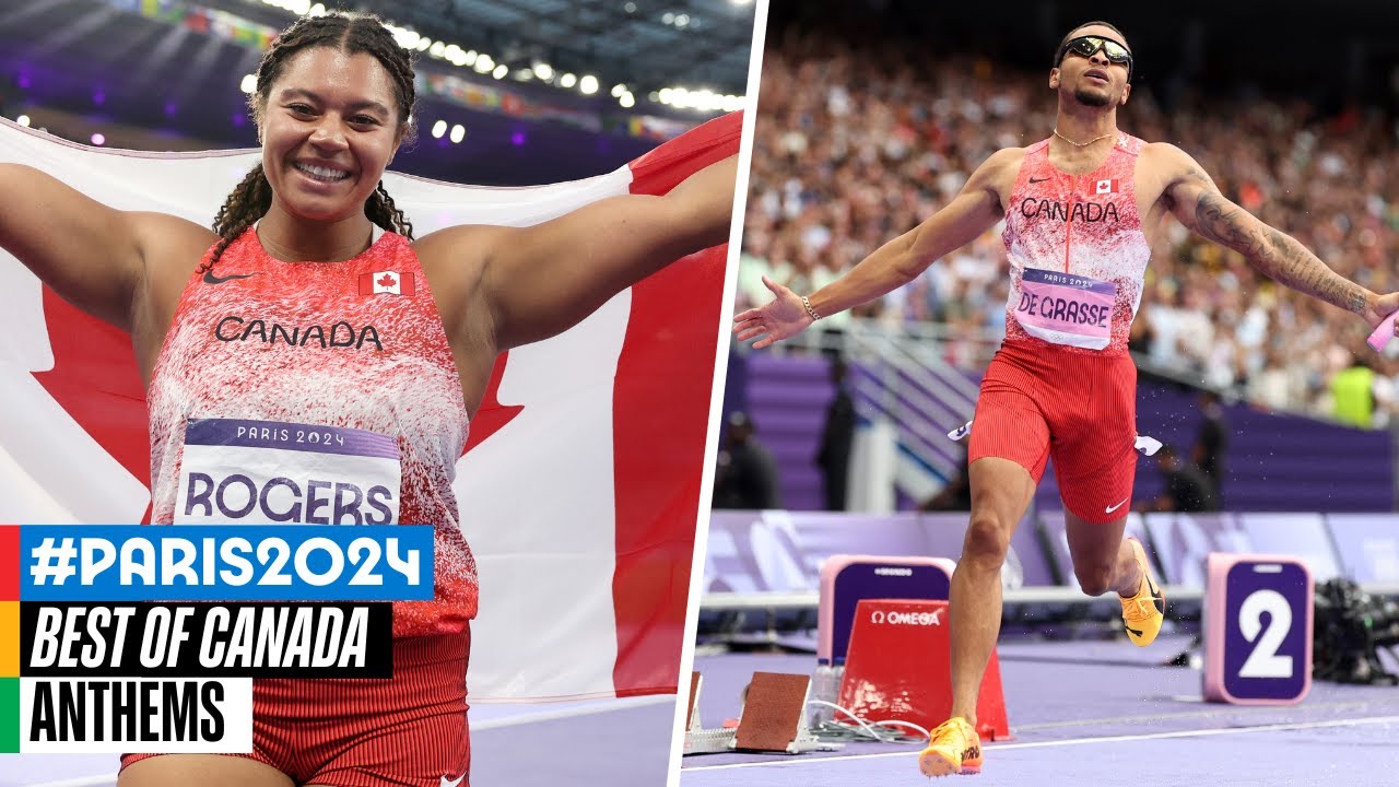 🇨🇦 The best of Canada at Paris 2024 | Anthems
