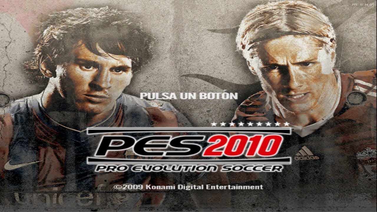 PES 2010 (Español) de Playstation 2 (PS2) con emulador PCSX2. Gameplay con Parche Widescreen 16:9