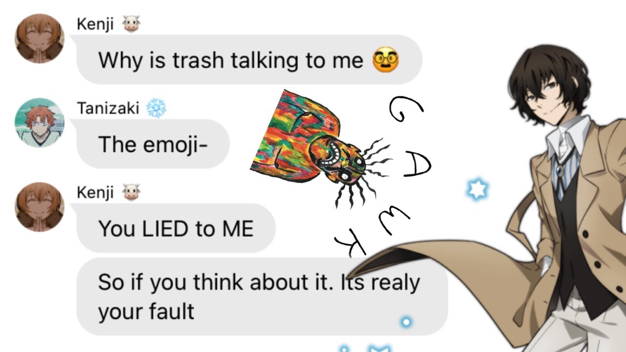Bsd Text | Dazai Lyric Prank | Alien Blues - Vundabar