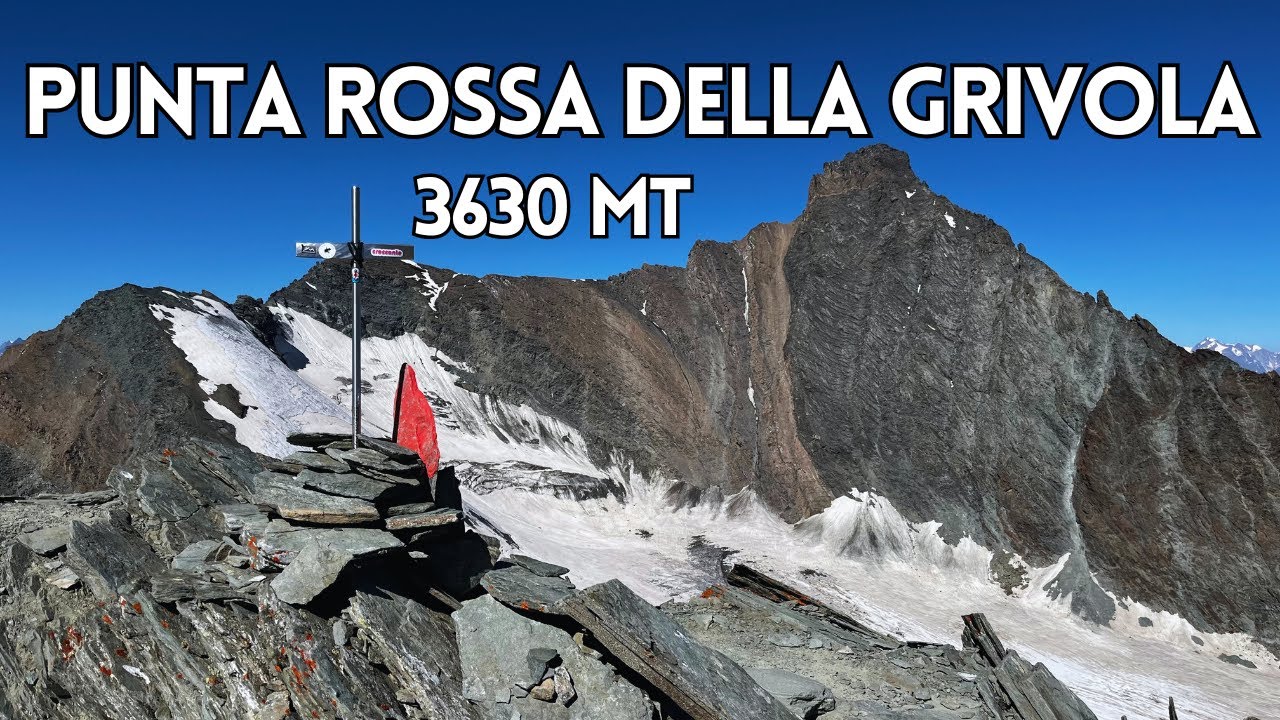 Punta Rossa della Grivola - 3630 mt - Via normale ad anello da Cogne (AO) 4K