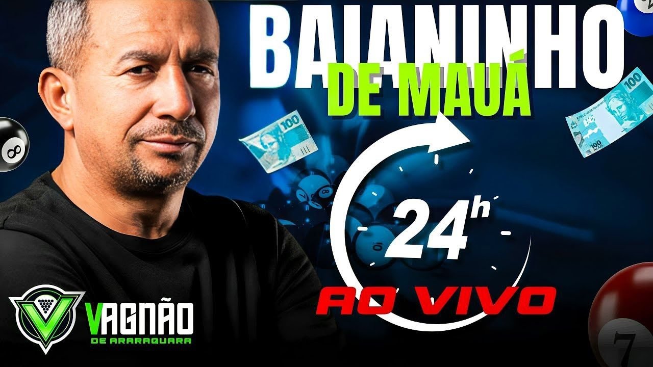 🔴 Sinuca Ao Vivo 24/7 /Sem Parar | Baianinho de Mauá – Jogos Históricos