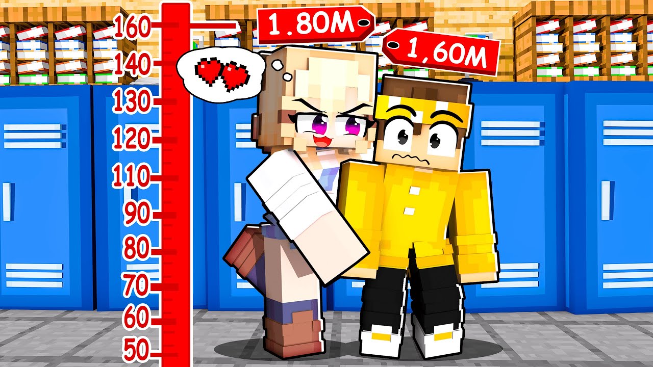 SOU O CRUSH da GAROTA MAIS ALTA no Minecraft