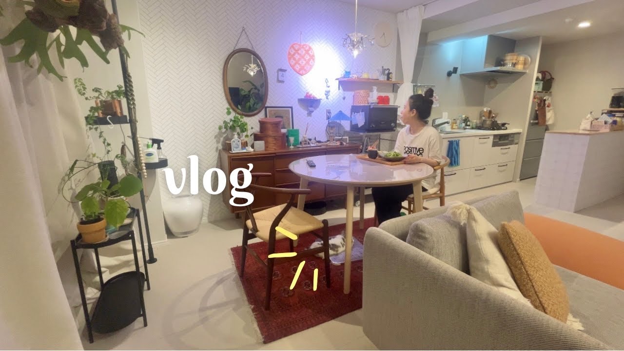 【40代独身vlog】家族と過ごす時間/ホテルランチ/うさぎの爪切り/ひとりご飯