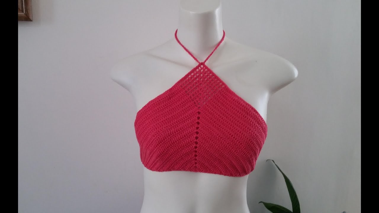Top Cropped Triangulo - Fácil - Nó Chic Crochê - Kátia