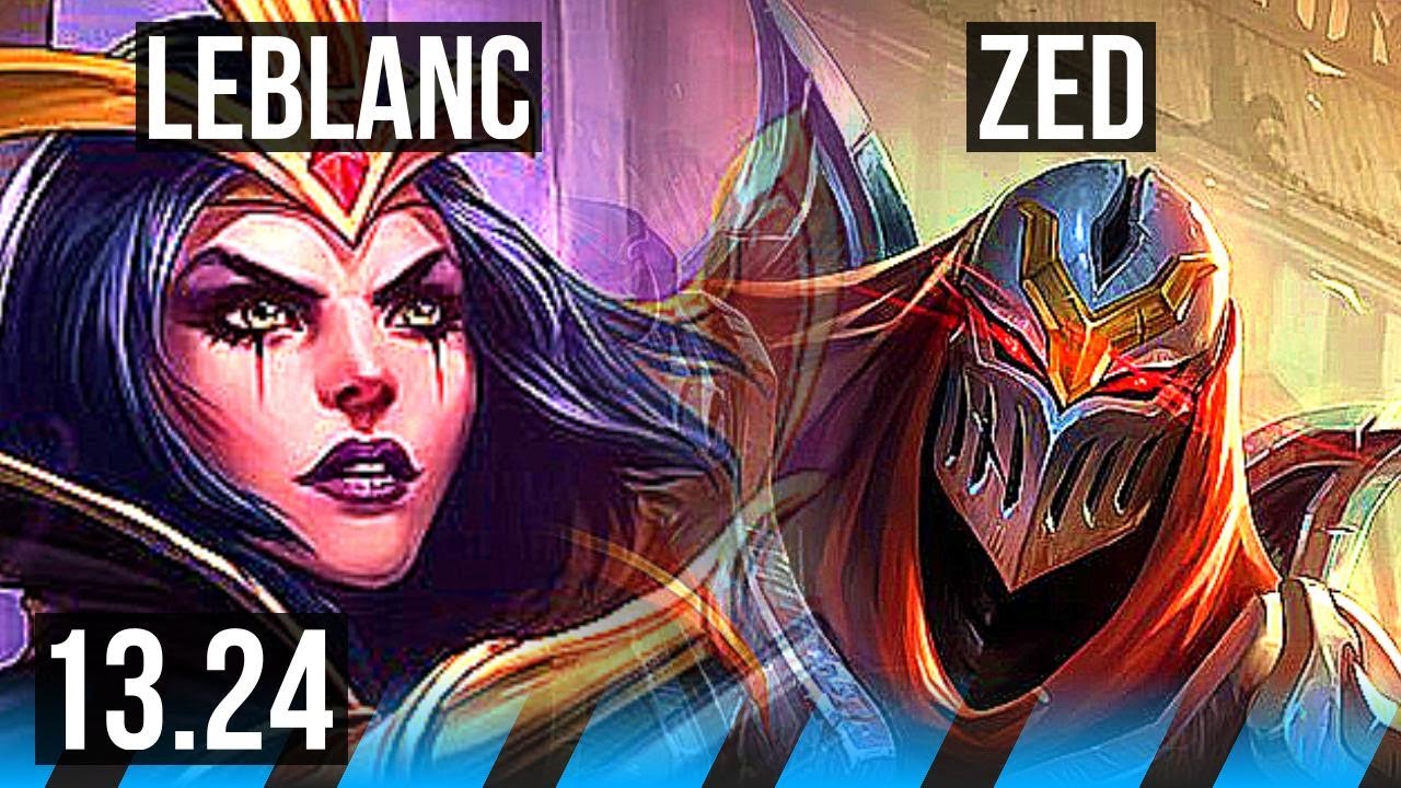 LEBLANC vs ZED (MID) | 11/1/10, Legendary, 400+ games | KR Master | 13.24