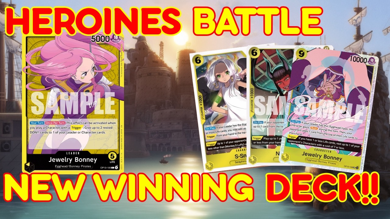 EB-03 Heroine Cup Prep – NEW UPDATED Yellow Bonney Deck?! | One Piece TCG