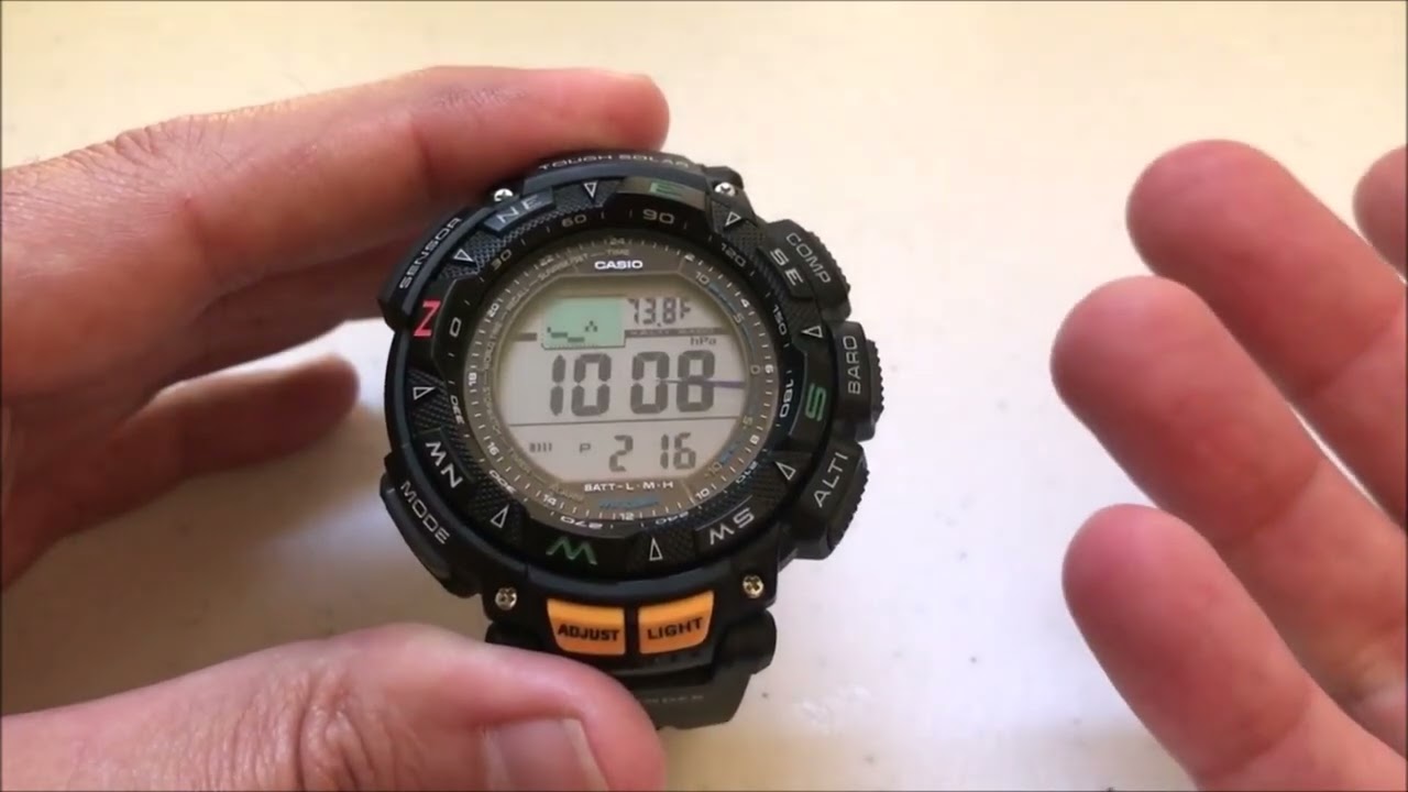 Casio Pro Trek (PAG240-1): Using barometer and thermometer