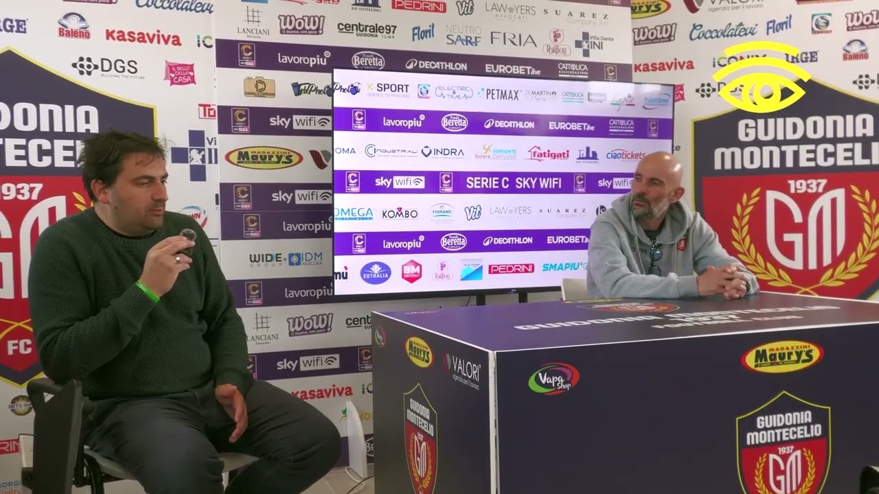 🟡⚽🎙 La conferenza stampa alla vigilia di Torres - Guidonia Montecelio 1937 Fc di mister Ginestra.