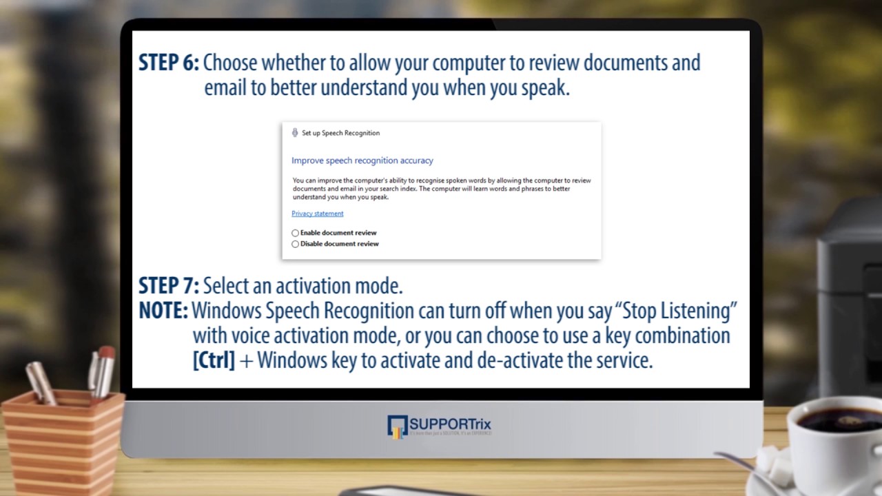 SUPPORTrix - How to Set Up Windows Speech Recognition in Windows 10