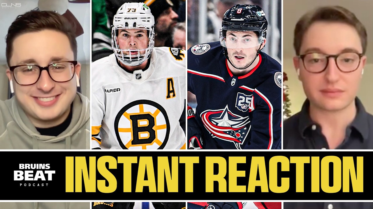 INSTANT REACTION: Bruins vs Blue Jackets Postgame | LIVE Bruins Beat