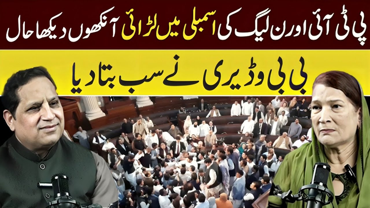 Chaos in Assembly! PTI vs PMLN Clash: An Eyewitness Account by Bibi Waderi