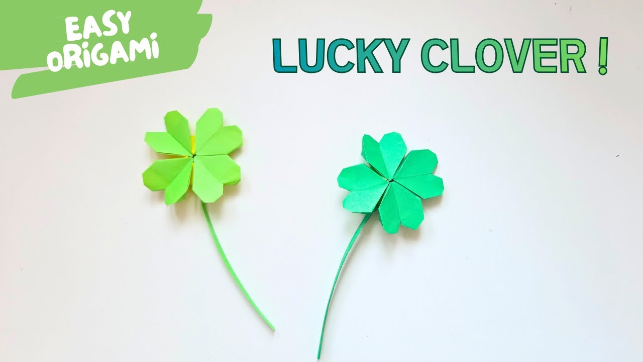 How to Make a Lucky 4-Leaf Clover | Good Luck Paper Craft