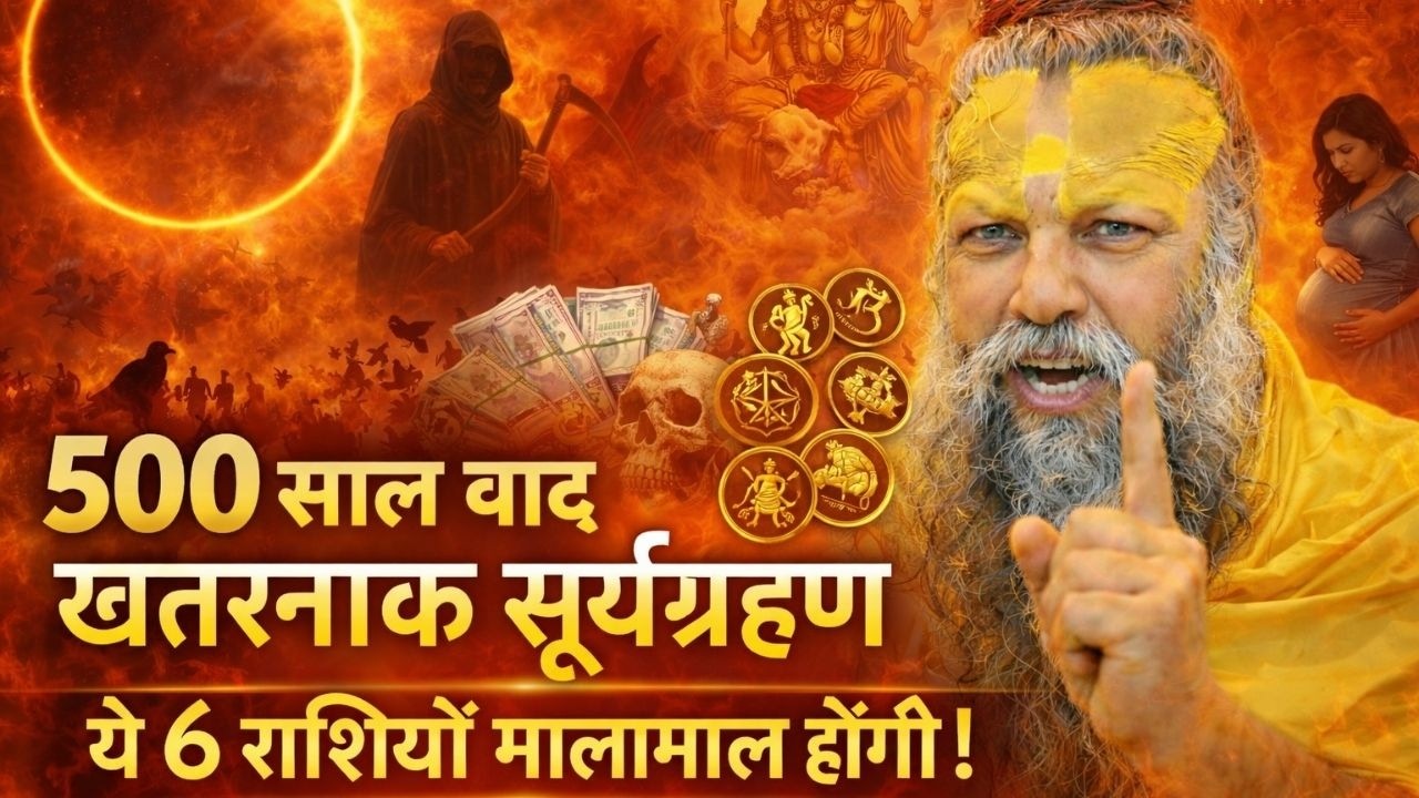 17 फरवरी 2026 सूर्य ग्रहण   Surya Grahan 2026   6 राशियां बनेंगी करोड़पति   Solar Eclipse 2026