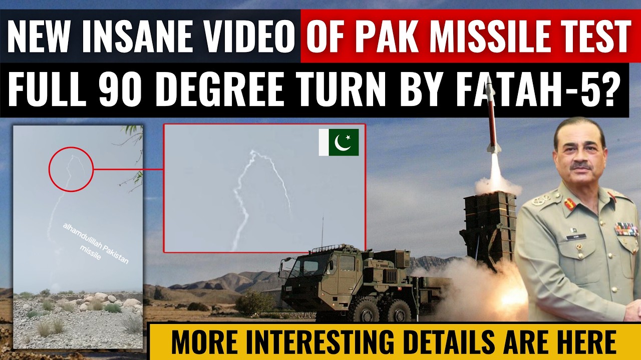 New Insane Video of Pakistan's Missile Test | 90 Degree Turn by Fatah-5? | Defence Outpost