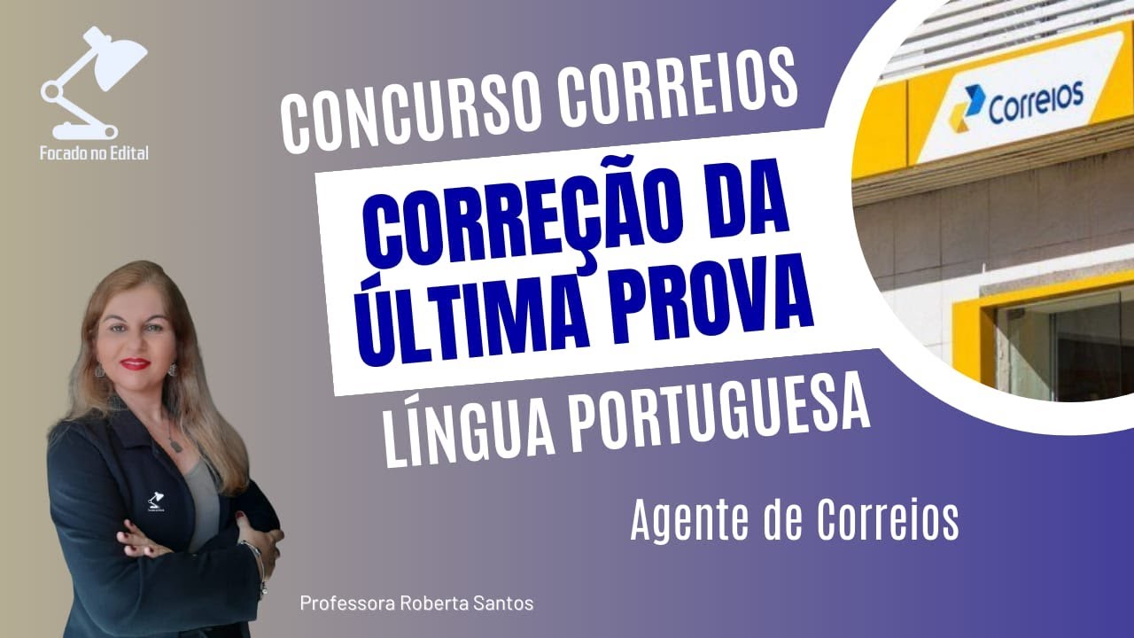 Correção da prova de Língua Portuguesa - Atendente Comercial - Concurso Correios