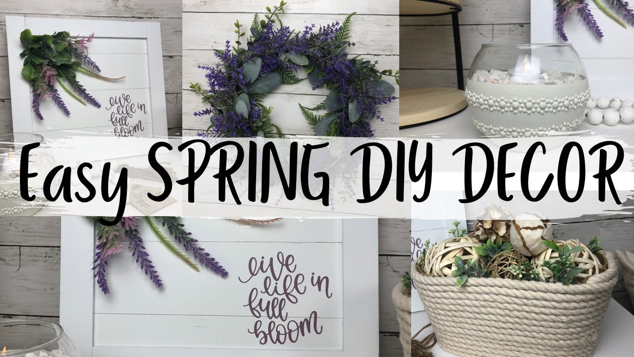 EASY DIY SPRING DECOR | EVERYDAY FARMHOUSE DECOR | Dollar Tree DIY