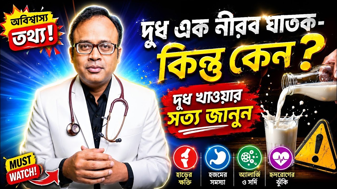 💥প্রতিদিন বেশি দুধ খাওয়ার ভয়াবহ কিছু বিপদ । Side Effects Of High Intake Of Milk Regularly ।