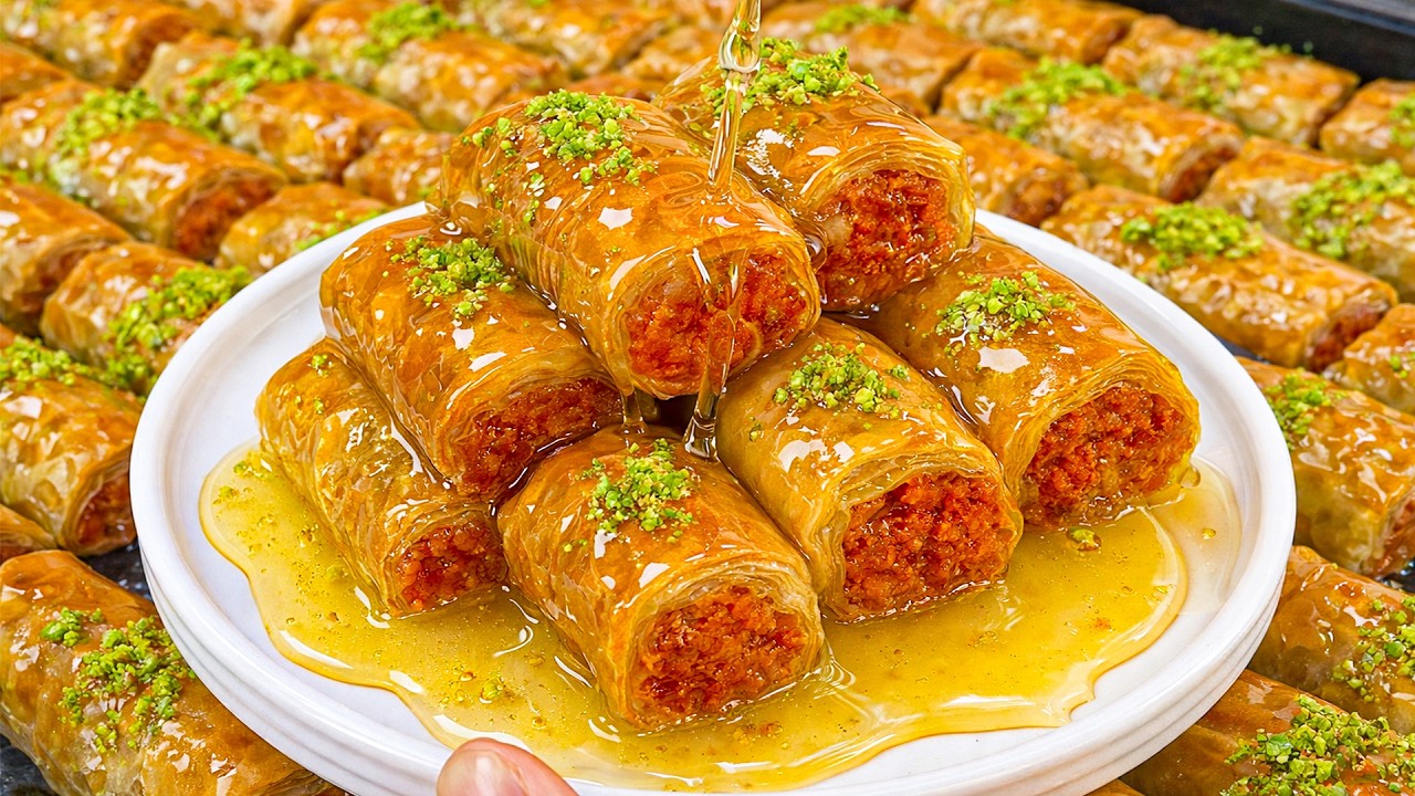 Эта баклава ТАКАЯ ВКУСНАЯ, что вы не поверите, какая у неё начинка 😍🥮 Идеально для Рамадана и Ид 🌙😍